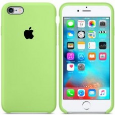 iPhone 5/5S/SE Silicone Case Ярко-зеленый с черным яблоком